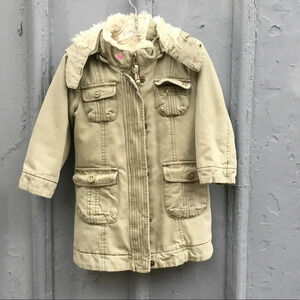 Gap Jeans toddler  furry army parka, size 3T